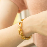 Bracelete Prya - Banhado a Ouro
